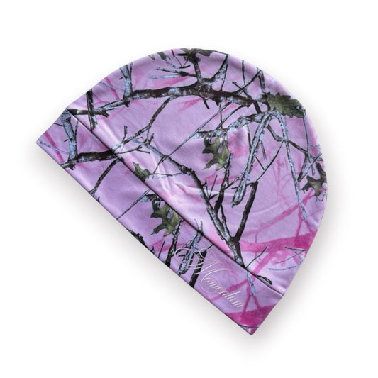 Pink Camo Skull Cap