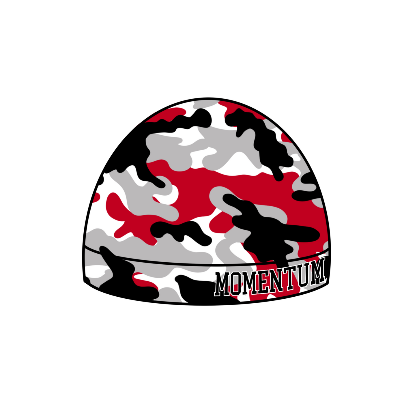 Red Camo Skull Cap