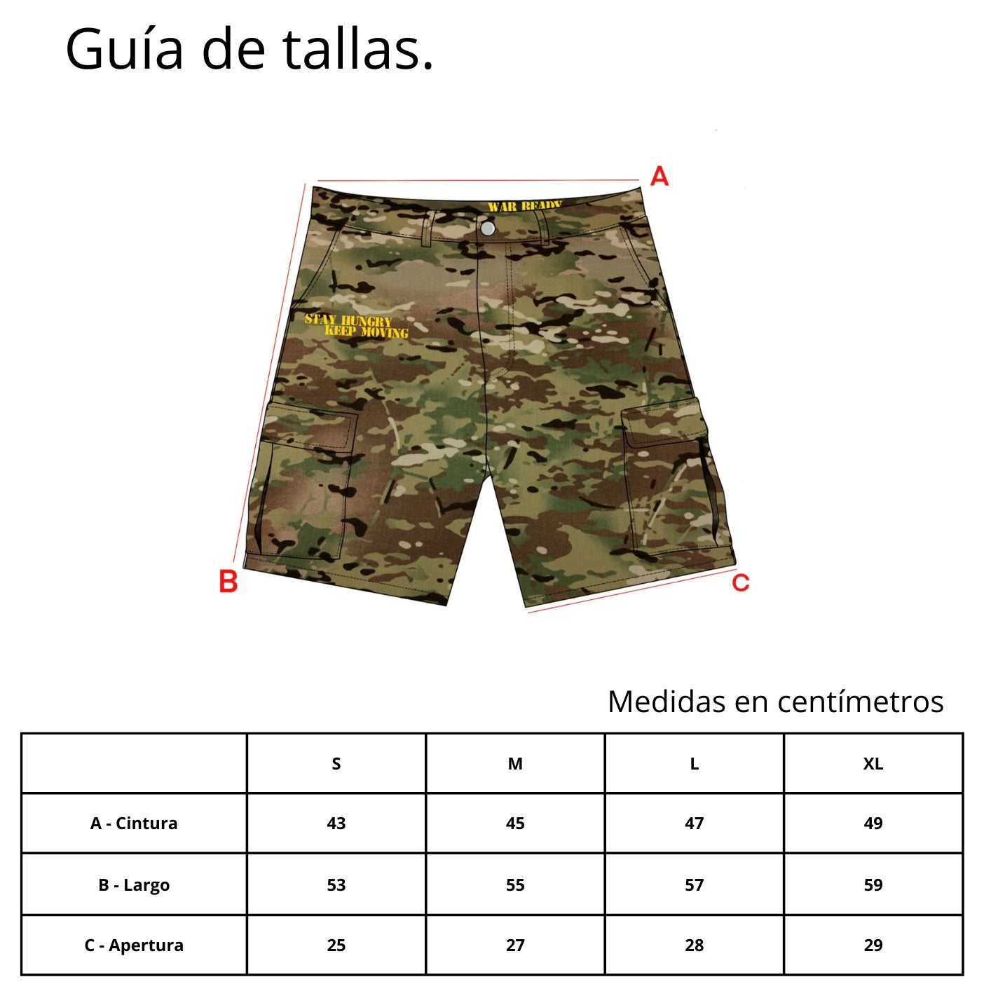 “War Ready” Cargo Shorts